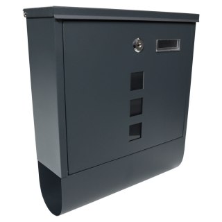 Czarna Skrzynka pocztowa na listy z okienkiem poglądowym Smart Post