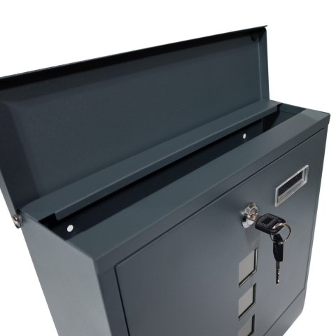 Czarna Skrzynka pocztowa na listy z okienkiem poglądowym Smart Post