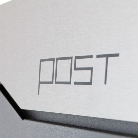 Skrzynka na listy z gazetnikiem Skrzynka pocztowa Post Grafitowa elegancka