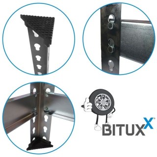 Stojak na opony solidnie wykonany stal nierdzewna