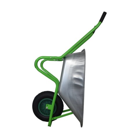 TACZKA JEDNOKOŁOWA OCYNKOWANA BITUXX ZIELONY STELAŻ POJEMNOŚĆ 100L DO 250KG