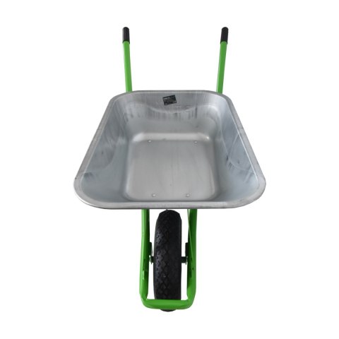 TACZKA JEDNOKOŁOWA OCYNKOWANA BITUXX ZIELONY STELAŻ POJEMNOŚĆ 100L DO 250KG