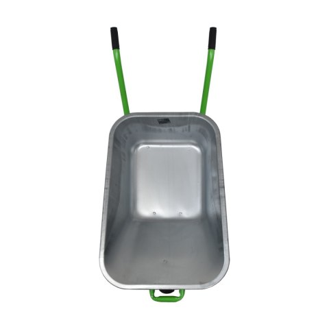 TACZKA JEDNOKOŁOWA OCYNKOWANA BITUXX ZIELONY STELAŻ POJEMNOŚĆ 100L DO 250KG