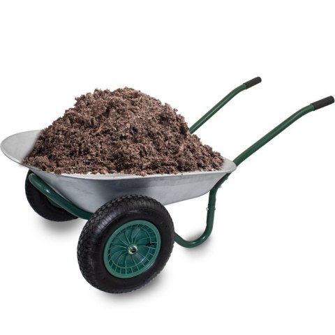 Taczka ogrodowa solidna ocynkowana misa pojemna do 100 litrów udźwig do 150kg wytrzymałe koło