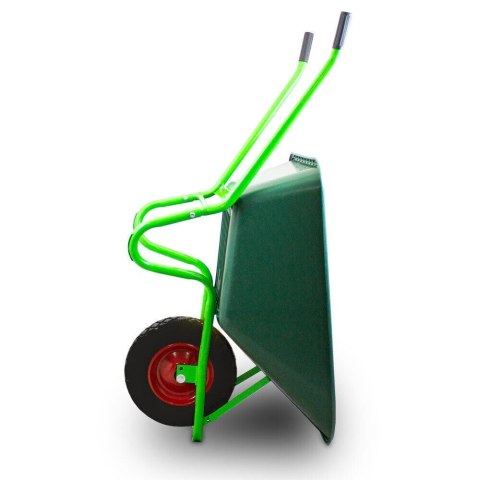 TACZKA OGRODOWA DO OGRODU 100L Z SOLIDNĄ MISĄ PVC + PEŁNE KOŁO Z OŚKĄ