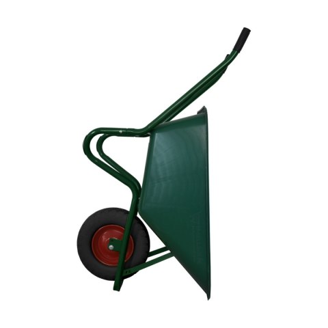 Taczka ogrodowa 100 litrów pojemności pełne koło z ośką solidna misa PCV wytrzymała taczka ogrodowa