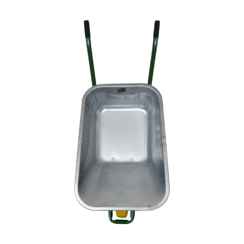 TACZKA OGRODOWA TACZKI MOCNA 100L BUDOWLANA + KOŁO ŻÓŁTE CYNK