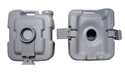 Mobilna Toaleta Turystyczna 20 L – Przenośne WC do Kampera, Kempingu i Namiotu, Łatwe Spłukiwanie i Transport