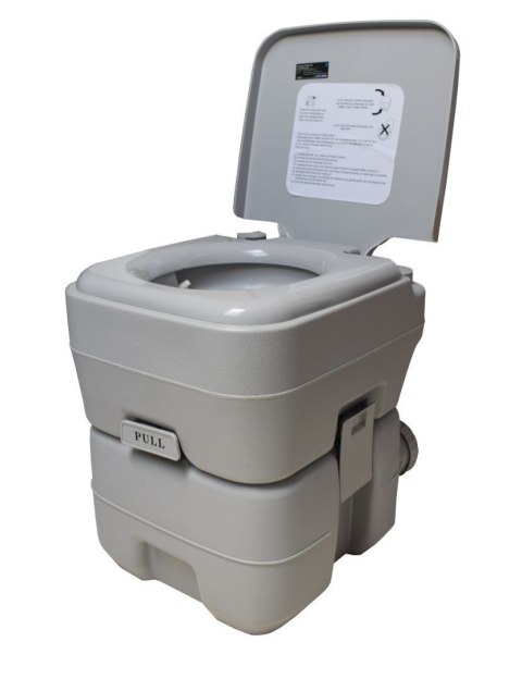 Mobilna Toaleta Turystyczna 20 L – Przenośne WC do Kampera, Kempingu i Namiotu, Łatwe Spłukiwanie i Transport