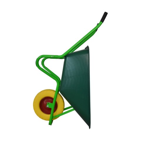 Taczka Ogrodowa/Budowlana Jednokołowa PU 100L 250kg Misa PVC Żólte Koło