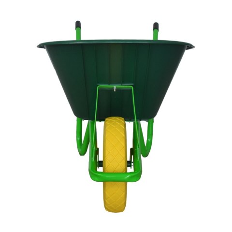 Taczka Ogrodowa/Budowlana Jednokołowa PU 100L 250kg Misa PVC Żólte Koło