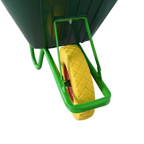 Taczka Ogrodowa/Budowlana Jednokołowa PU 100L 250kg Misa PVC Żólte Koło