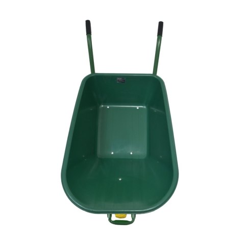 Taczka Ogrodowa/Budowlana Jednokołowa PU 100L 250kg Misa PVC Żólte Koło