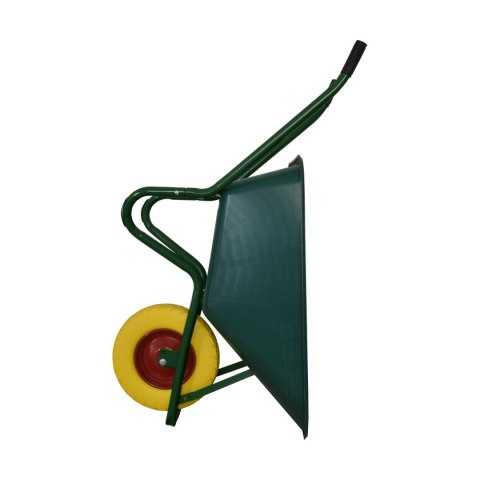 Taczka Ogrodowa/Budowlana Jednokołowa PU 100L 250kg Misa PVC Żólte Koło