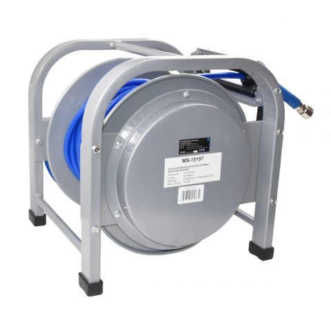 WĄŻ PNEUMATYCZNY BITUXX 30M Z AUTOMATYCZNYM BĘBNEM WYTRZYMAŁOŚĆ 16 BAR