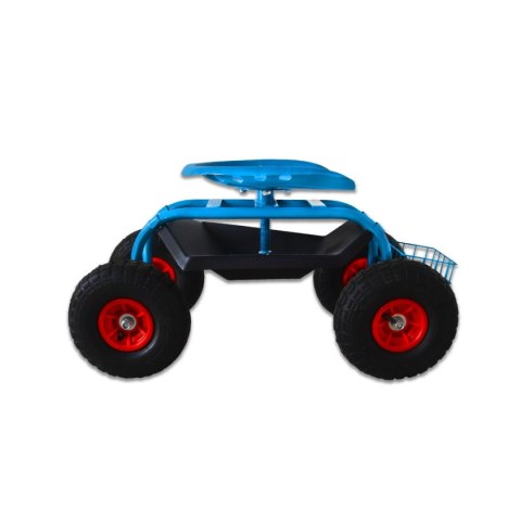 Wózek ogrodowy z siedziskiem na kółkach – mobilny taboret do pielenia i pielęgnacji roślin