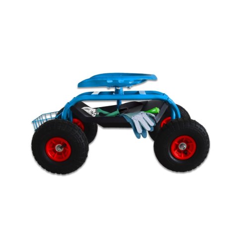 Wózek ogrodowy z siedziskiem na kółkach – mobilny taboret do pielenia i pielęgnacji roślin