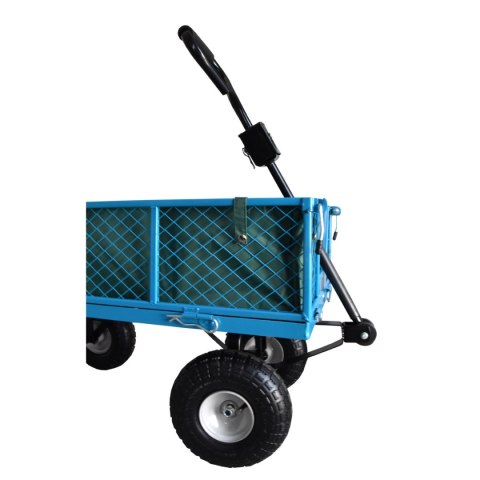 Wózek ogrodowy transportowy skrzynka z metalową siatką Bituxx składany udźwig 300kg