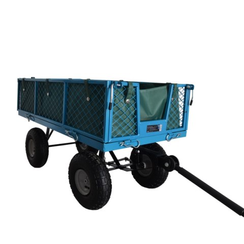 Wózek ogrodowy transportowy skrzynka z metalową siatką Bituxx składany udźwig 300kg