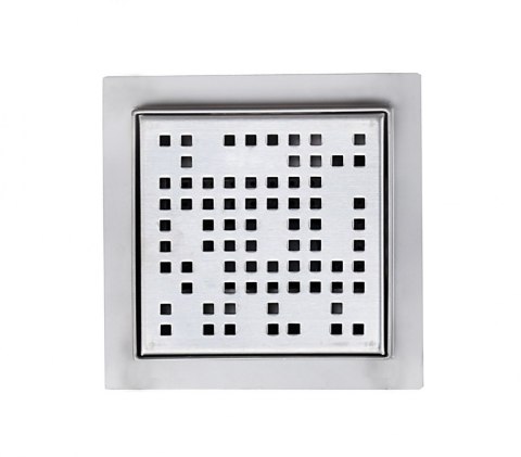 ODPŁYW KWADRATOWY BITUXX ŚCIEKOWA PRYSZNICOWA 15X15CM ZE STALI NIERDZEWNEJ PIXEL