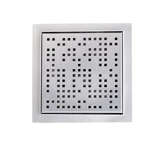 ODPŁYW KWADRATOWY KRATA ŚCIEKOWA PRYSZNICOWY 20X20CM STAL NIERDZEWNA PIXEL
