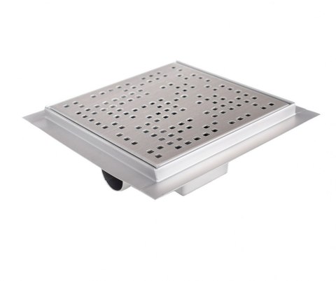 ODPŁYW KWADRATOWY KRATA ŚCIEKOWA PRYSZNICOWY 20X20CM STAL NIERDZEWNA PIXEL