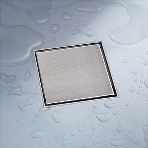 ODPŁYW KWADRATOWY KRATKA PRYSZNICOWA 20X20CM NOWOCZESNY ODWODNIENIE EDELSTAHL