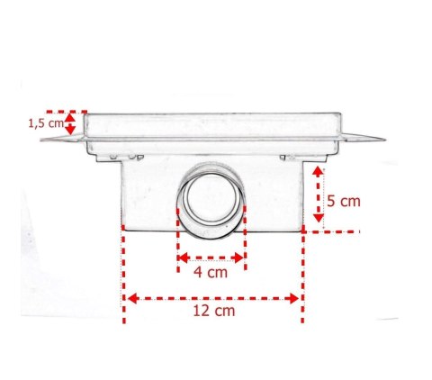 ODPŁYW KWADRATOWY KRATKA PRYSZNICOWA 20X20CM NOWOCZESNY ODWODNIENIE EDELSTAHL