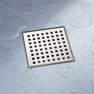 ODPŁYW KWADRATOWY PRYSZNICOWY 15X15CM KWADRAT KRATKA ŚCIEKOWA WPUST GITTER