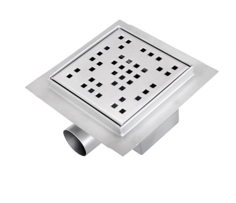 ODPŁYW KWADRATOWY ZE STALI NIERDZEWNEJ ŚCIEKOWA PRYSZNICOWA 12X12CM PIXEL