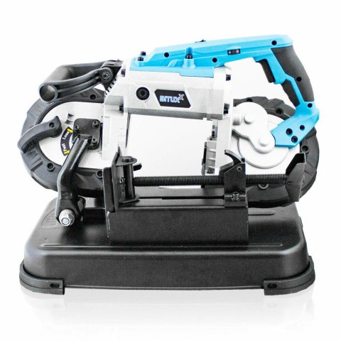 PIŁA TAŚMOWA ELEKTRYCZNA 1100W DO METALU ZE STOŁEM ROBOCZYM LED 2 TAŚMY