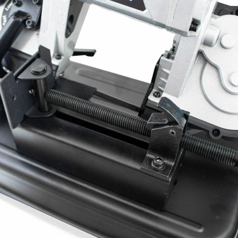 PIŁA TAŚMOWA ELEKTRYCZNA 1100W DO METALU ZE STOŁEM ROBOCZYM LED 2 TAŚMY