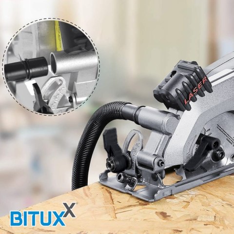 PILARKA TARCZOWA 45-90° Z LASEREM PIŁA 705W RĘCZNA Z TARCZĄ 115MM BITUXX