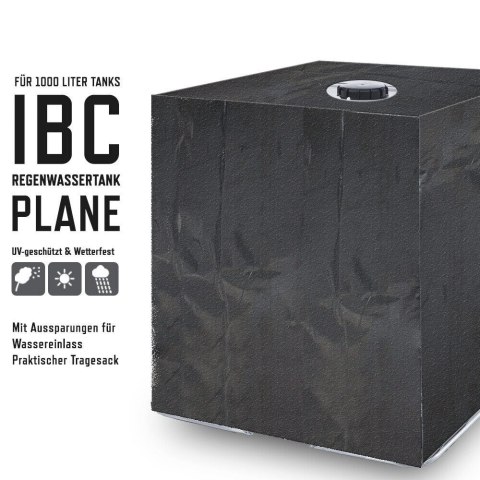 PLANDEKA NA ZBIORNIK WODY 1000L POKRYWA OSŁONA NA KONTENER IBC