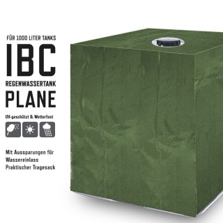 PLANDEKA OCHRONNA UV PVC BITUXX DO ZBIORNIKA NA WODĘ IBC 1000L ZIELONA