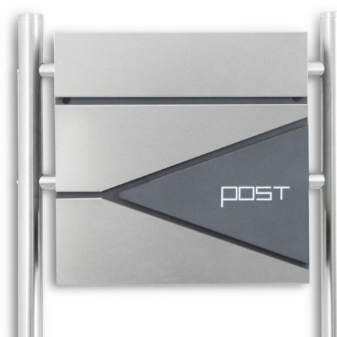 PODWÓJNA SKRZYNKA POCZTOWA Z GAZETNIKIEM WOLNOSTOJĄCA NOWOCZESNA