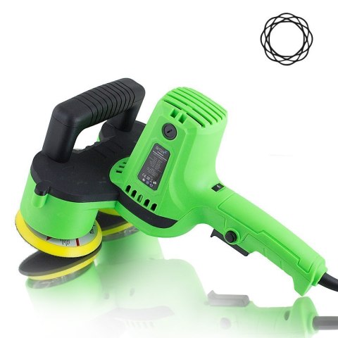 POLERKA BITUXX 400W ROTACYJNA PODWÓJNA ZESTAW AKCESORIÓW + PŁYN POLERSKI