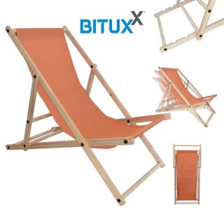 POMARAŃCZOWE SKŁADANE KRZESŁO PLAŻOWE LEŻAK KEMPINGOWY OGRODOWY UNIWERSALNY