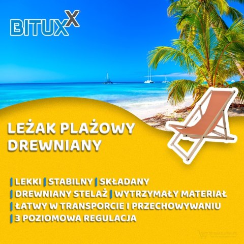 POMARAŃCZOWE SKŁADANE KRZESŁO PLAŻOWE LEŻAK KEMPINGOWY OGRODOWY UNIWERSALNY