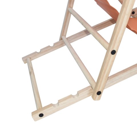 POMARAŃCZOWE SKŁADANE KRZESŁO PLAŻOWE LEŻAK KEMPINGOWY OGRODOWY UNIWERSALNY