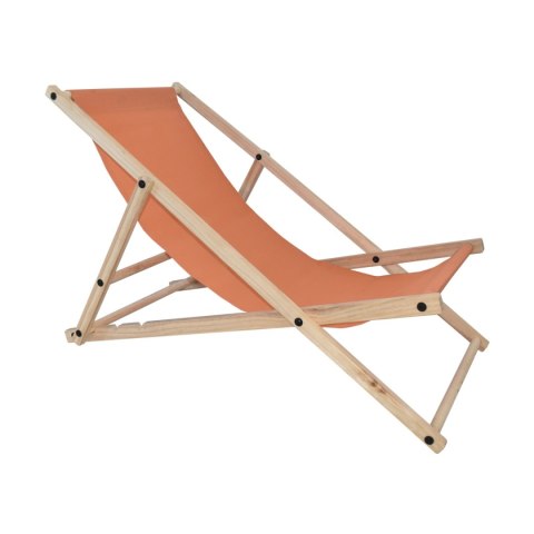 POMARAŃCZOWE SKŁADANE KRZESŁO PLAŻOWE LEŻAK KEMPINGOWY OGRODOWY UNIWERSALNY