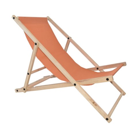 POMARAŃCZOWE SKŁADANE KRZESŁO PLAŻOWE LEŻAK KEMPINGOWY OGRODOWY UNIWERSALNY
