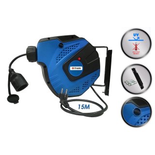 PRZEDŁUŻACZ ELEKTRYCZNY BĘBNOWY Z AUTOMATYCZNYM ZWIJANIEM 15M