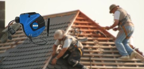 PRZEDŁUŻACZ ELEKTRYCZNY BĘBNOWY Z AUTOMATYCZNYM ZWIJANIEM 15M