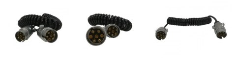 PRZEWÓD KABEL ZŁĄCZE ELEKTRYCZNE PRZYCZEPY 2 WTYKI