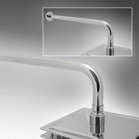 RAMIĘ DO DESZCZOWNICY OKRĄGŁE ŚCIENNE 38CM ZE STALI NIERDZEWNEJ