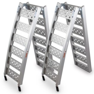 RAMPA RAMPY NAJAZDY PODJAZDY ALU do 640kg x2 ZESTAW KOMPLET NAJAZDÓW