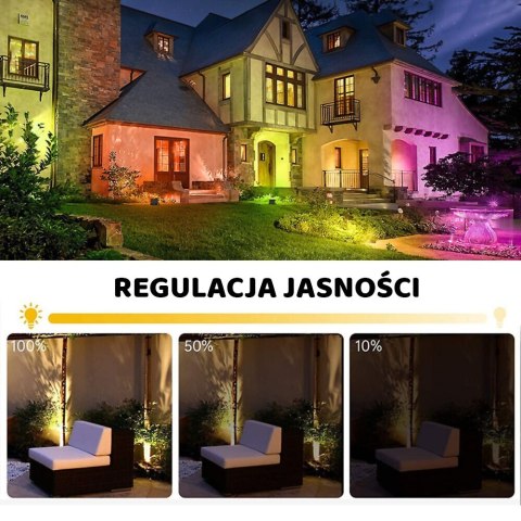 REFLEKTOR KOLOROWY LED 60W ZE STEROWANIEM Z APLIKACJI BLUETOOTH IP66