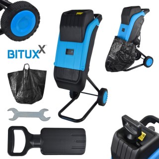 ROZDRABNIACZ OGRODOWY DO GAŁĘZI/LIŚCI 2500W Z DODATKOWYM WORKIEM ZBIORCZYM