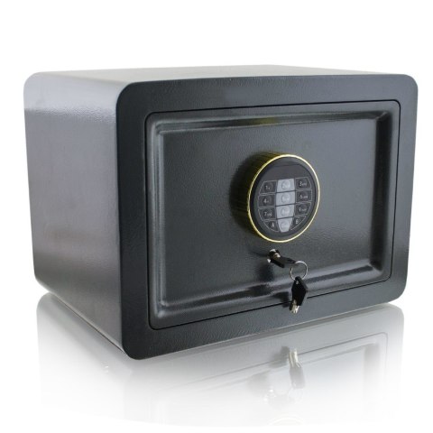 SEJF BIUROWY DOMOWY KASETKA ELEKTRONICZNY NA SZYFR + 2 KLUCZE